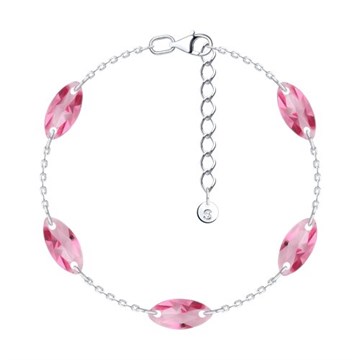 Браслет из&nbsp;серебра с&nbsp;Нанокристаллом цветным