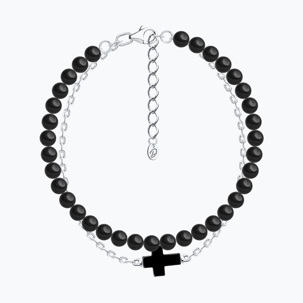 Браслет из&nbsp;серебра с&nbsp;Гематитом