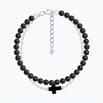 Браслет из&nbsp;серебра с&nbsp;Гематитом