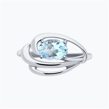 Кольцо из&nbsp;серебра с&nbsp;топазом