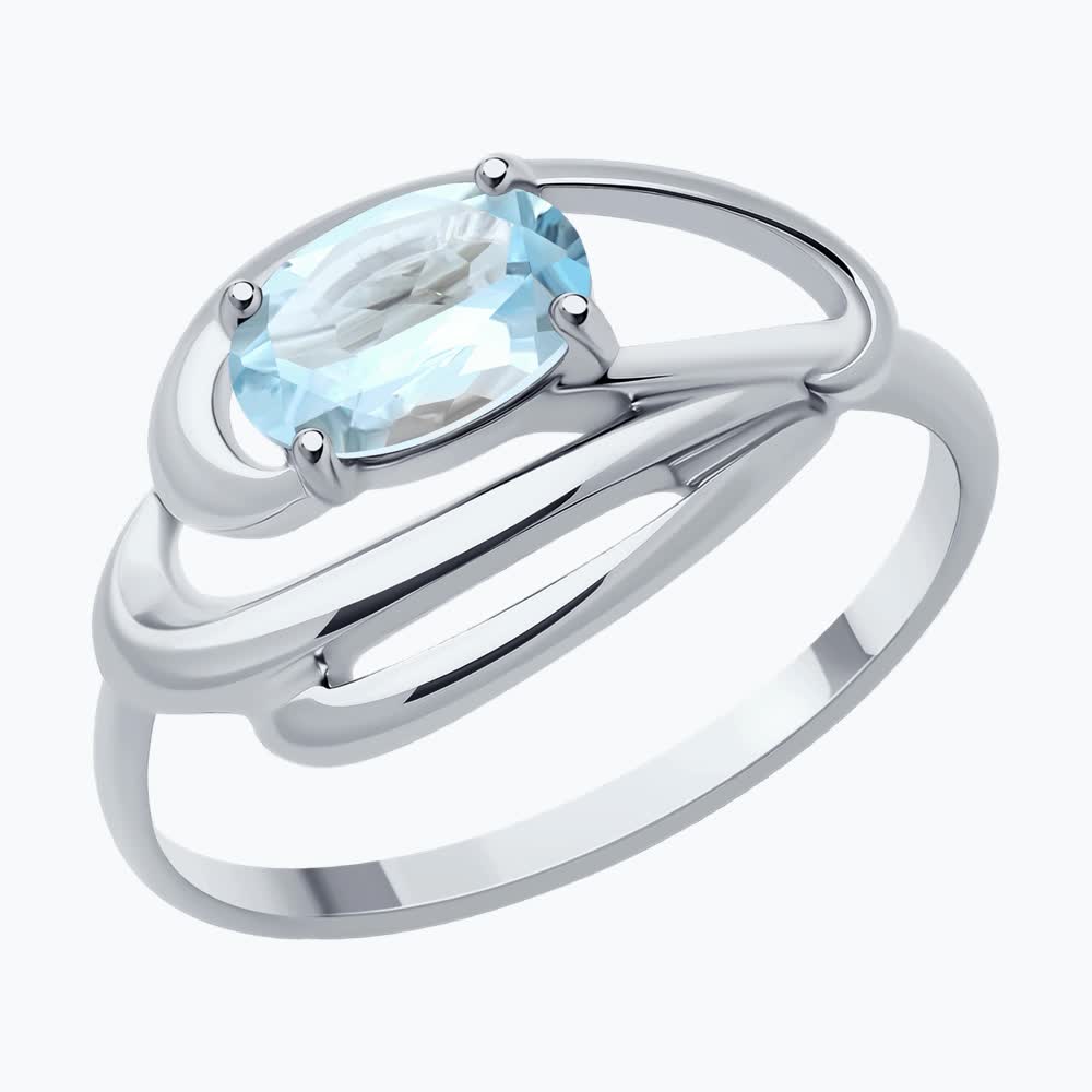 Кольцо из&nbsp;серебра с&nbsp;топазом