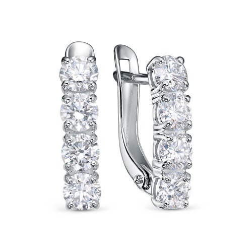 Серьги из&nbsp;белого золота с&nbsp;Бриллиантом