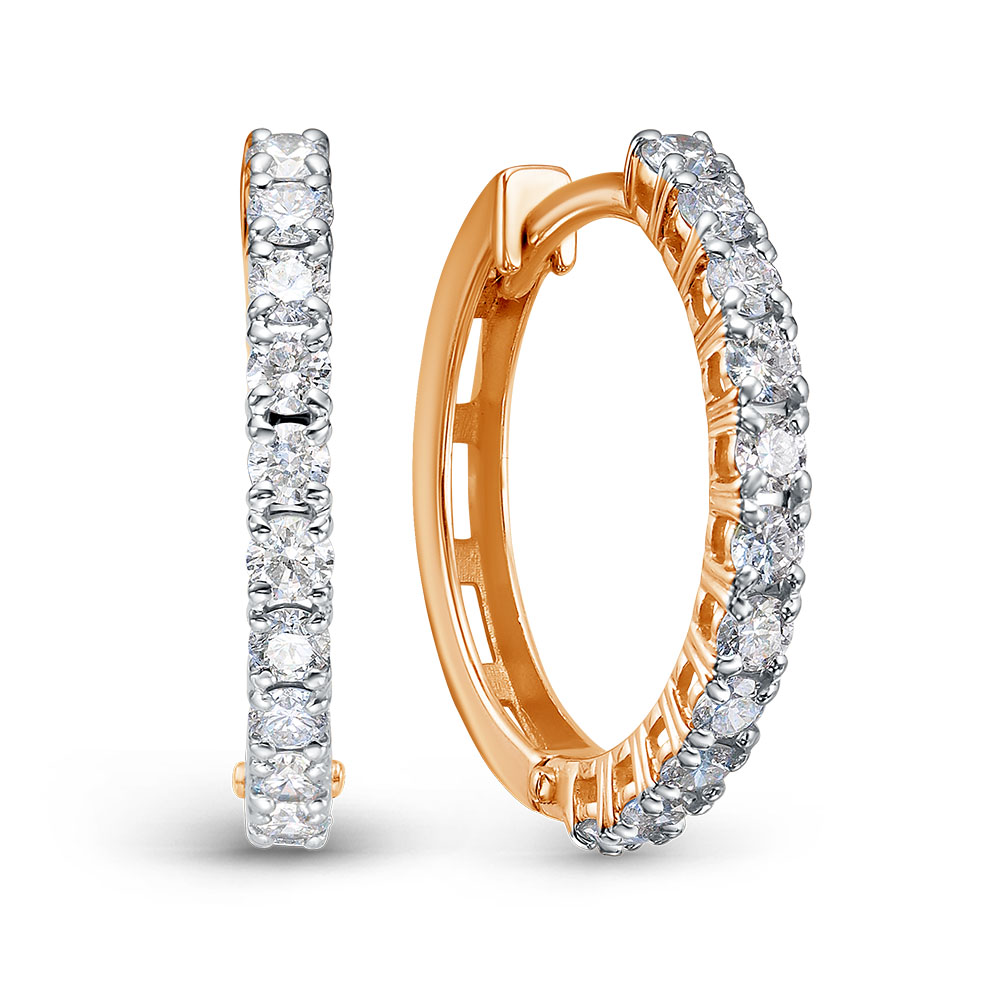 Серьги из&nbsp;золота с&nbsp;Бриллиантом