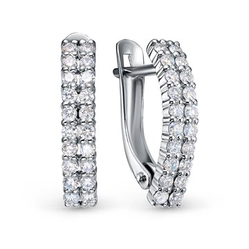 Серьги из&nbsp;белого золота с&nbsp;Бриллиантом