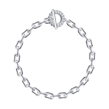 Браслет из&nbsp;серебра с&nbsp;фианитом