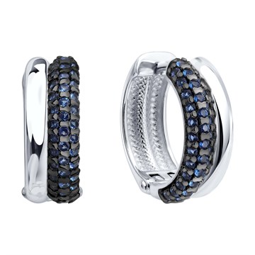 Серьги из&nbsp;серебра с&nbsp;фианитом