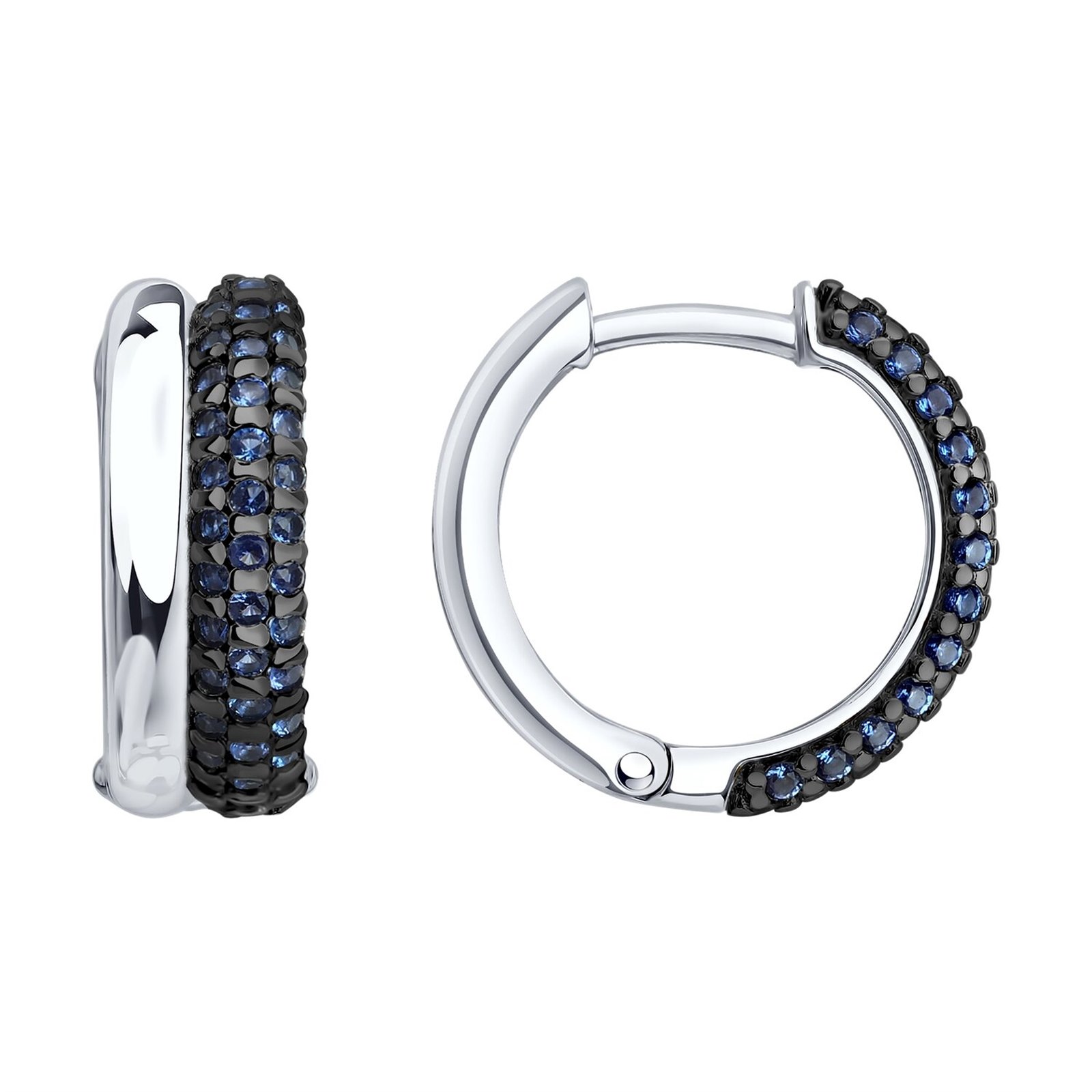 Серьги из&nbsp;серебра с&nbsp;фианитом