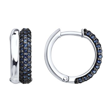 Серьги из&nbsp;серебра с&nbsp;фианитом