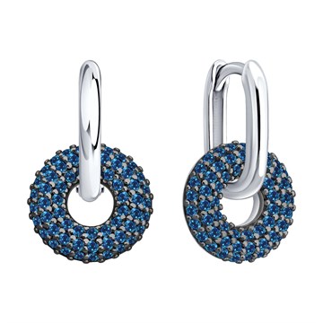 Серьги из&nbsp;серебра с&nbsp;фианитом