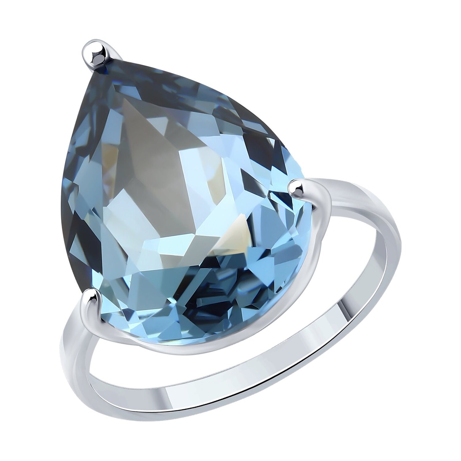 Кольцо из&nbsp;серебра с&nbsp;Нанокристаллом цветным