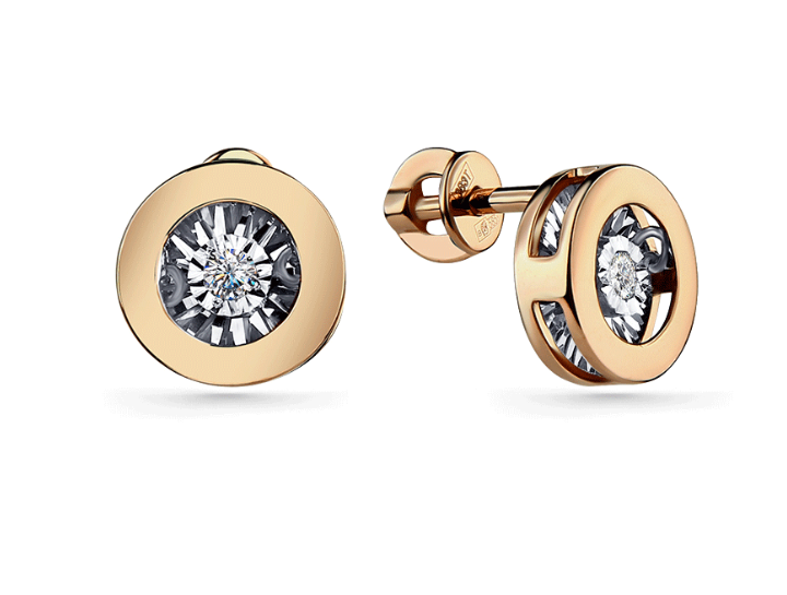 Серьги из&nbsp;золота с&nbsp;Бриллиантом