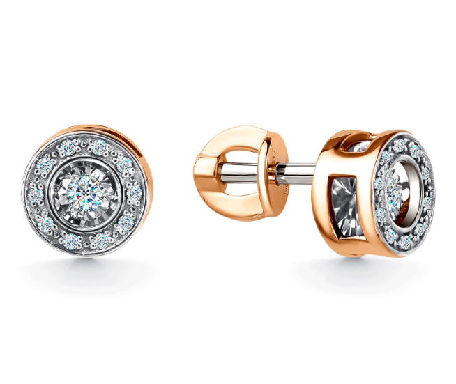 Серьги из&nbsp;золота с&nbsp;Бриллиантом