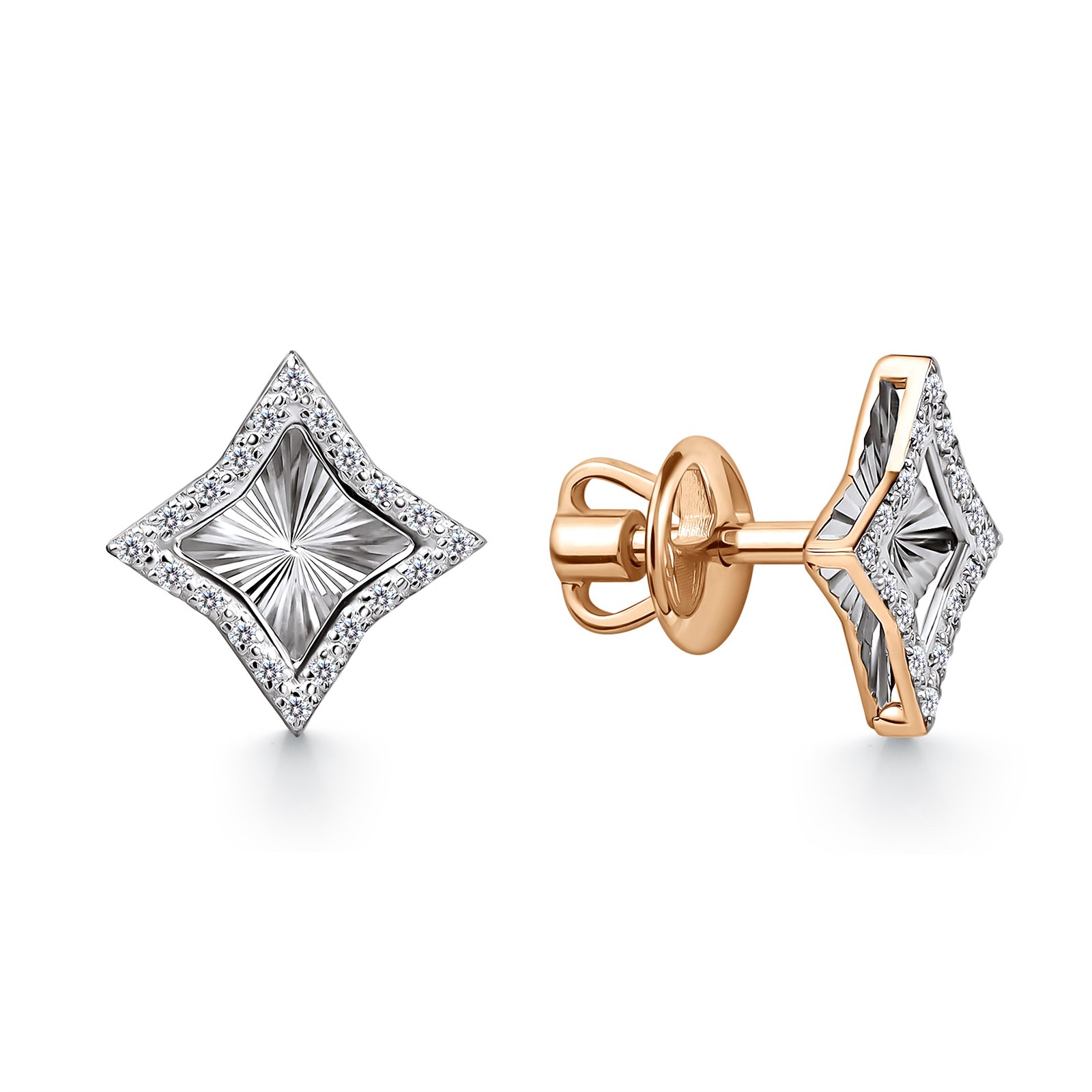 Серьги из&nbsp;золота с&nbsp;Бриллиантом