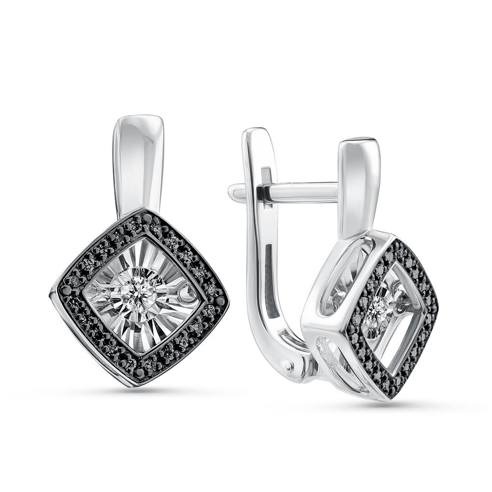 Серьги из&nbsp;белого золота с&nbsp;Бриллиантом