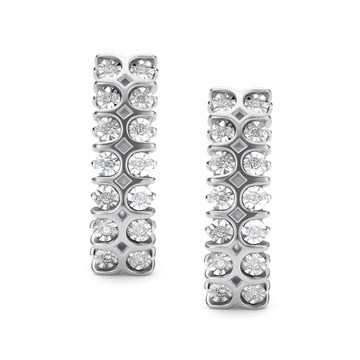 Серьги из&nbsp;белого золота с&nbsp;Бриллиантом