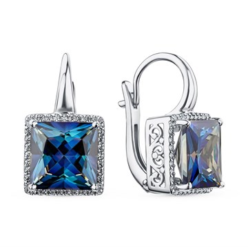 Серьги из&nbsp;серебра с&nbsp;фианитом