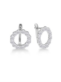 Серьги из&nbsp;серебра с&nbsp;фианитом