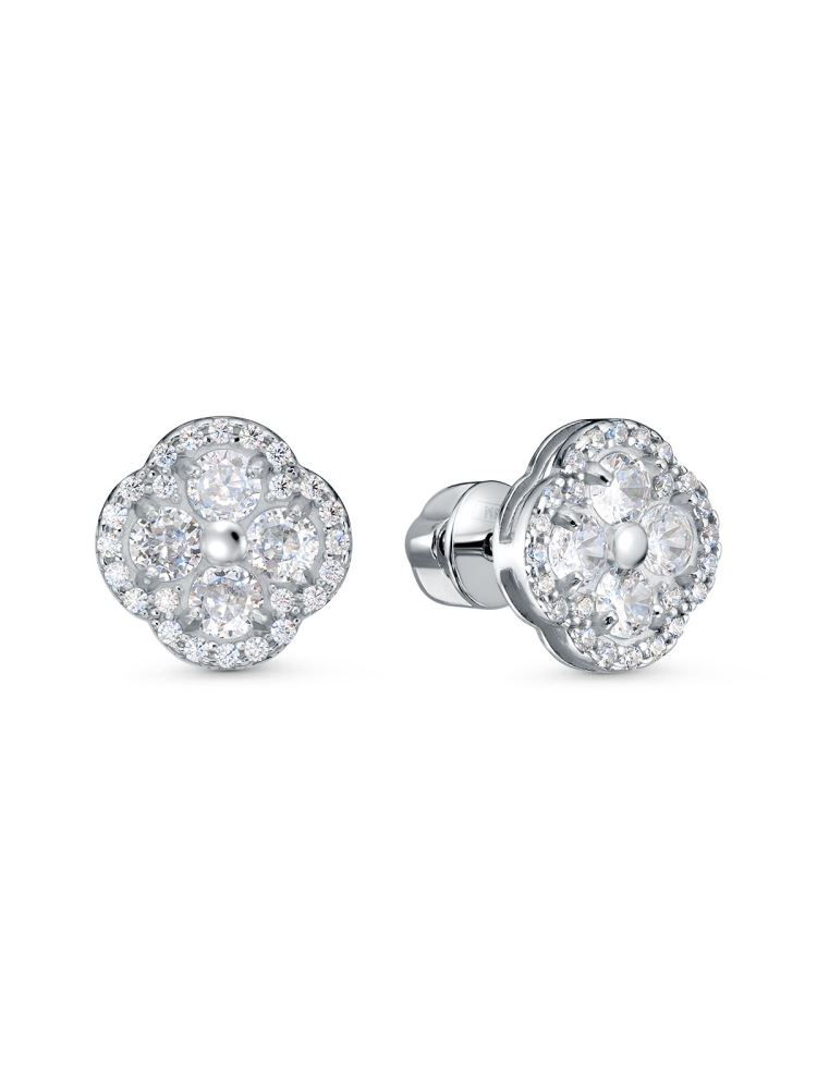 Серьги из&nbsp;серебра с&nbsp;фианитом