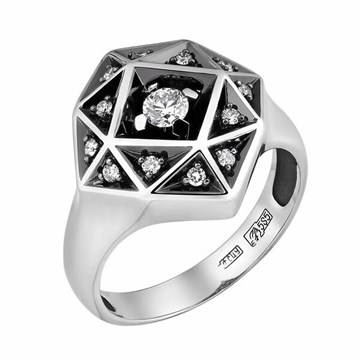 Кольцо из&nbsp;лимонного золота с&nbsp;Бриллиантом