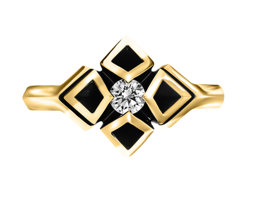 Кольцо из&nbsp;белого золота с&nbsp;Бриллиантом