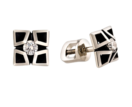 Серьги из&nbsp;белого золота с&nbsp;Бриллиантом