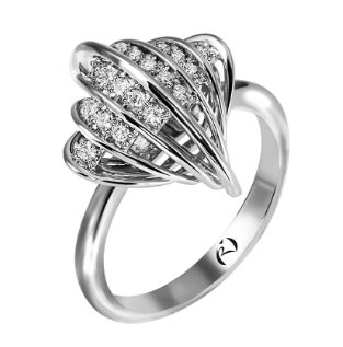 Кольцо из&nbsp;лимонного золота с&nbsp;Бриллиантом