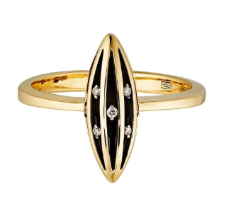 Кольцо из&nbsp;лимонного золота с&nbsp;Бриллиантом