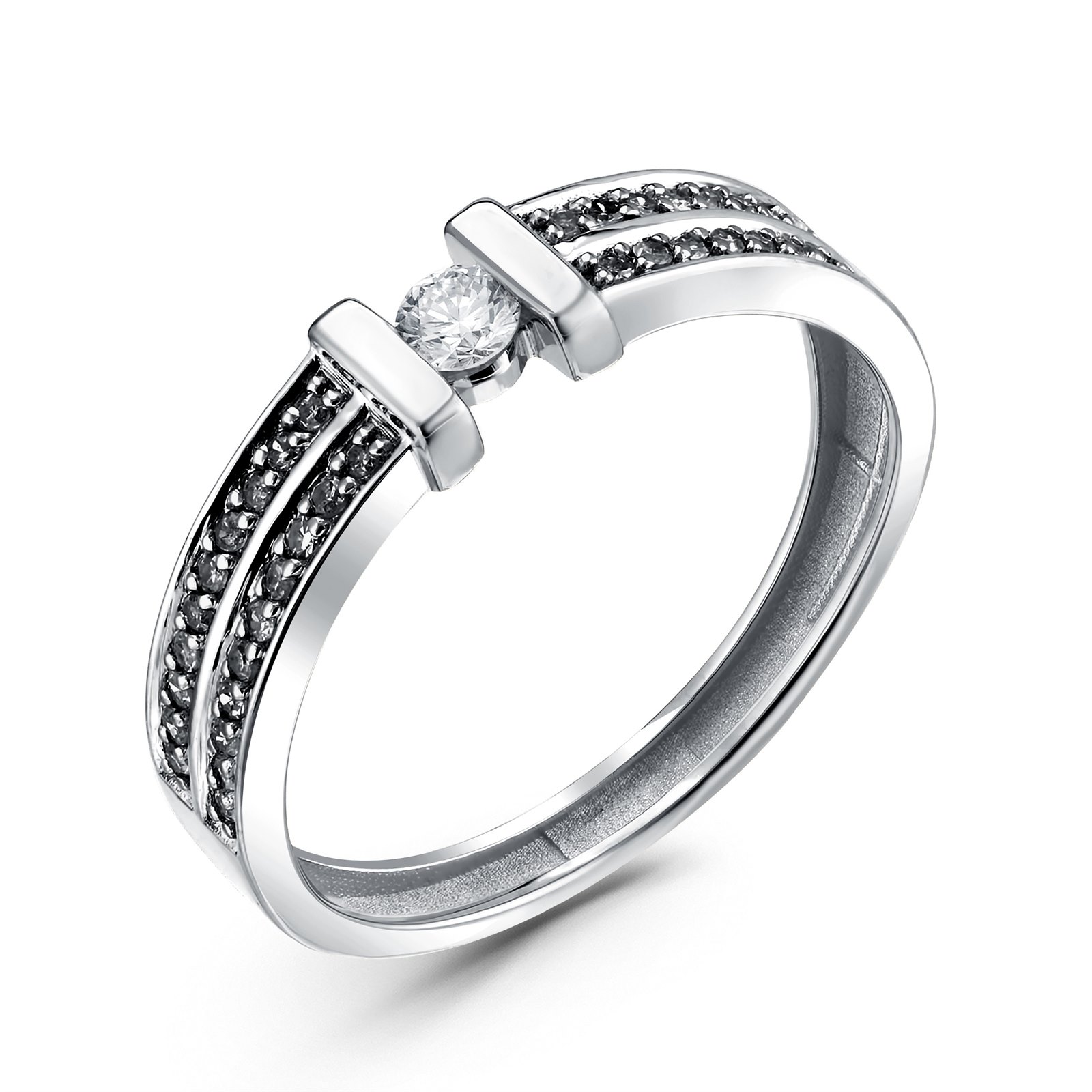 Кольцо из&nbsp;белого золота с&nbsp;Бриллиантом