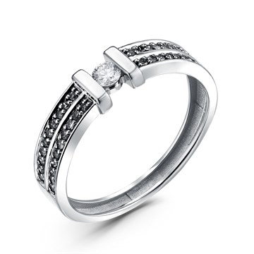 Кольцо из&nbsp;белого золота с&nbsp;Бриллиантом