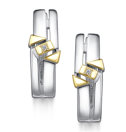 Серьги из&nbsp;серебра с&nbsp;Бриллиантом