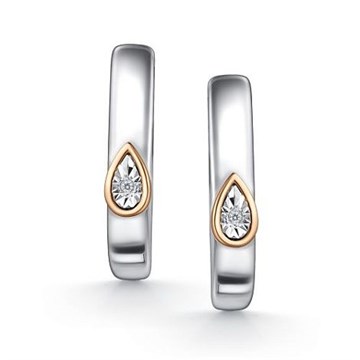 Серьги из&nbsp;серебра с&nbsp;Бриллиантом