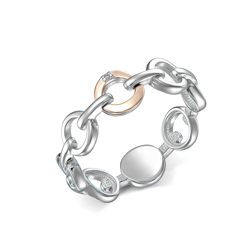 Кольцо из&nbsp;серебра с&nbsp;Бриллиантом