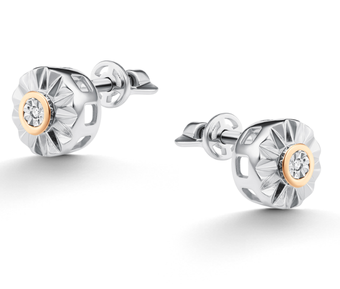 Серьги из&nbsp;серебра с&nbsp;Бриллиантом