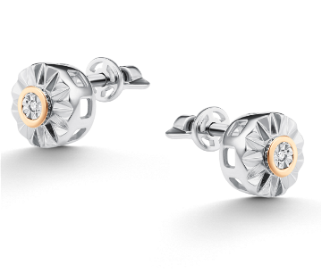 Серьги из&nbsp;серебра с&nbsp;Бриллиантом