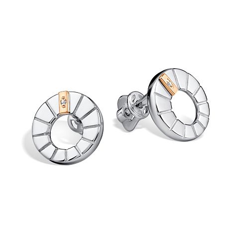 Серьги из&nbsp;серебра с&nbsp;Бриллиантом