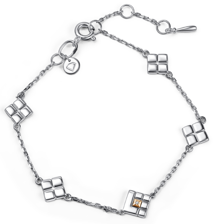 Браслет из&nbsp;серебра с&nbsp;Бриллиантом