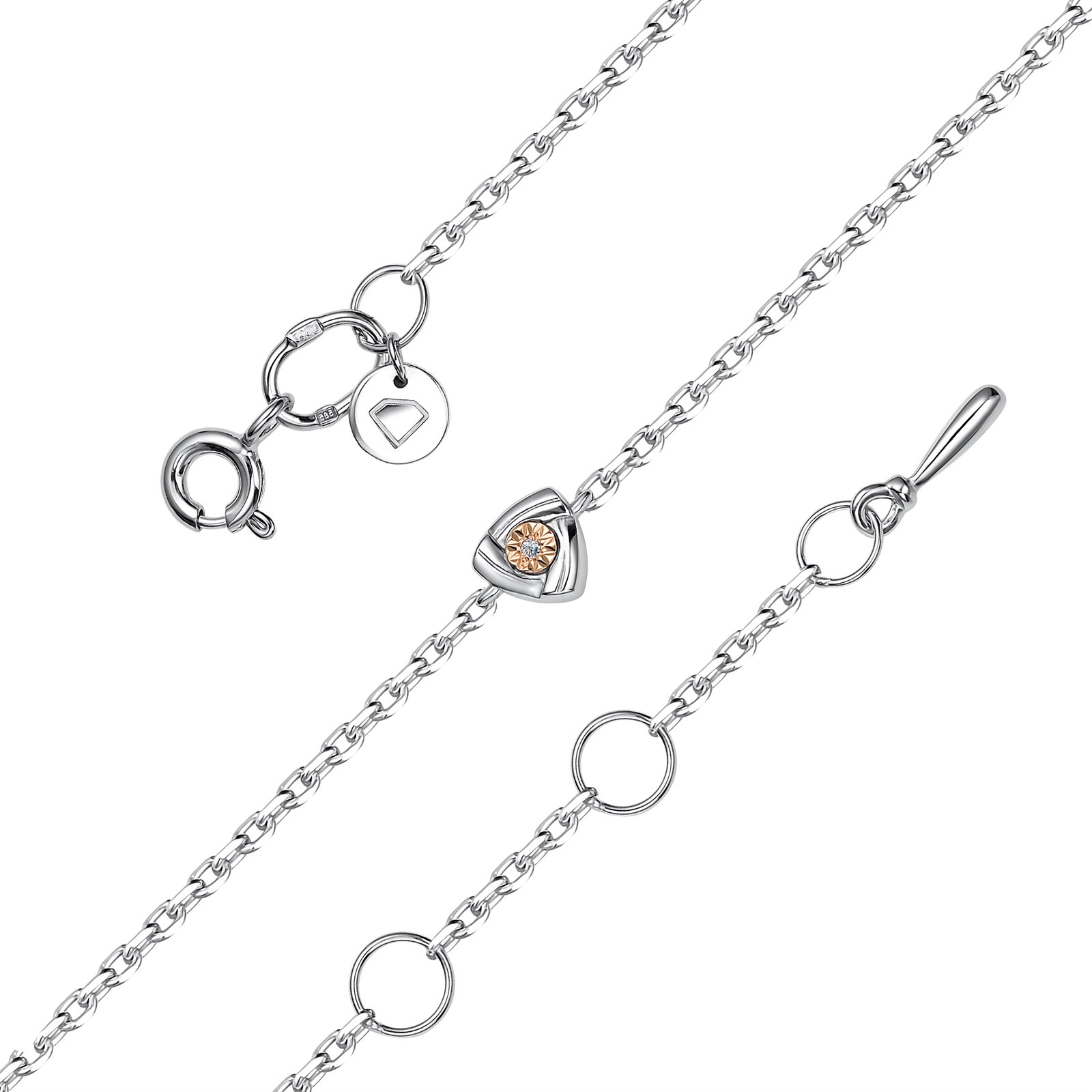 Браслет из&nbsp;серебра с&nbsp;Бриллиантом