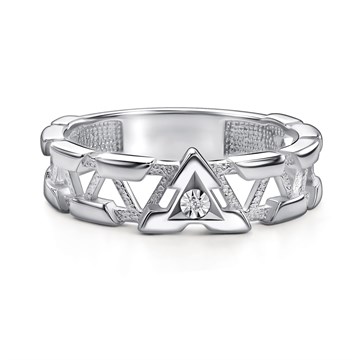 Кольцо из&nbsp;серебра с&nbsp;Бриллиантом