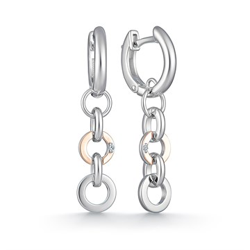 Серьги из&nbsp;серебра с&nbsp;Бриллиантом