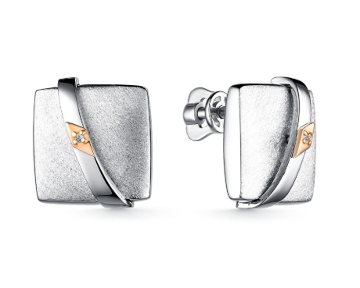 Серьги из&nbsp;серебра с&nbsp;Бриллиантом