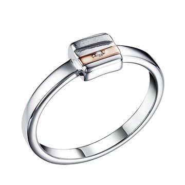 Кольцо из&nbsp;серебра с&nbsp;Бриллиантом