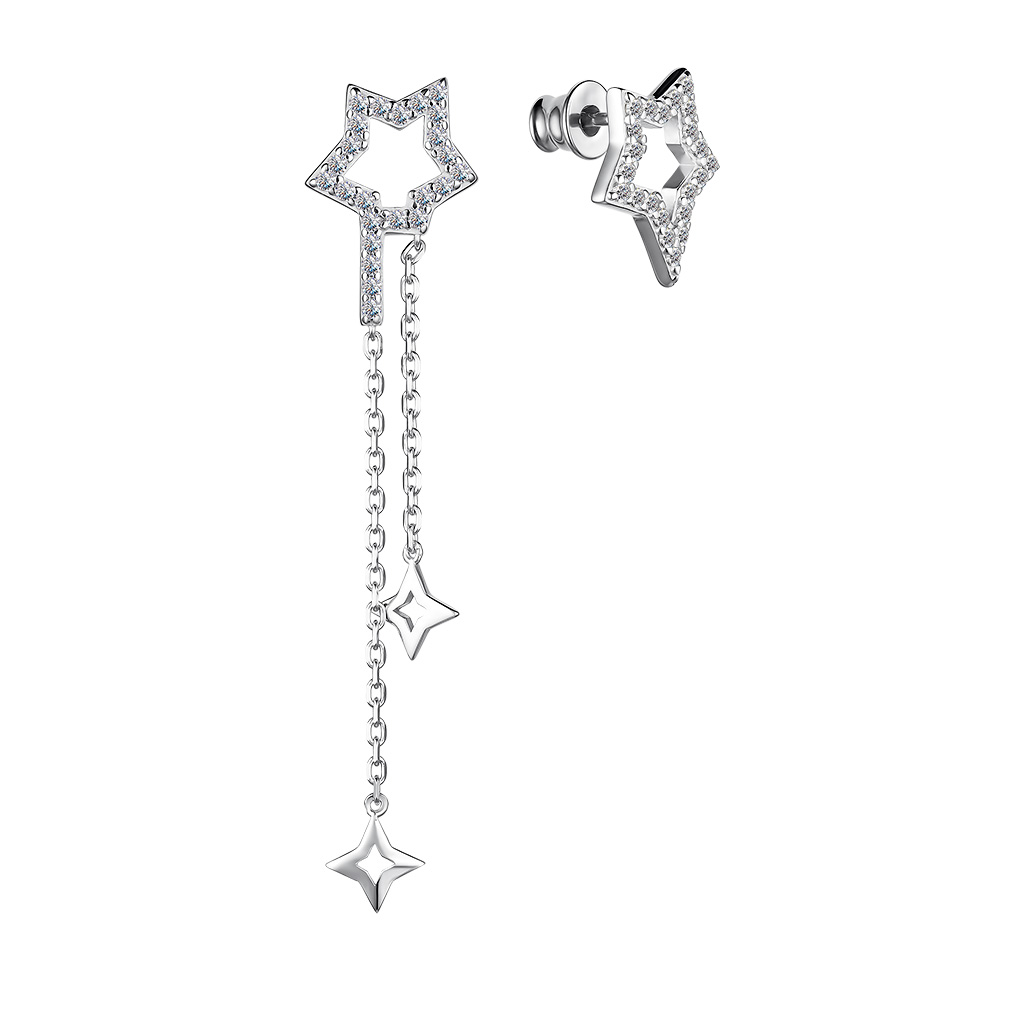 Серьги из&nbsp;серебра с&nbsp;фианитом