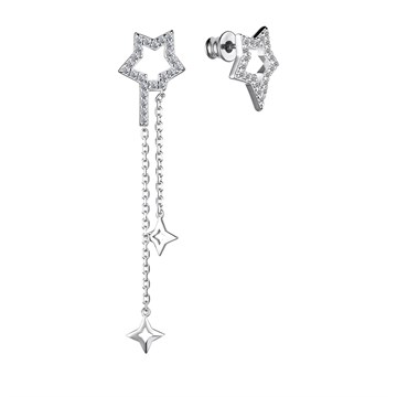 Серьги из&nbsp;серебра с&nbsp;фианитом