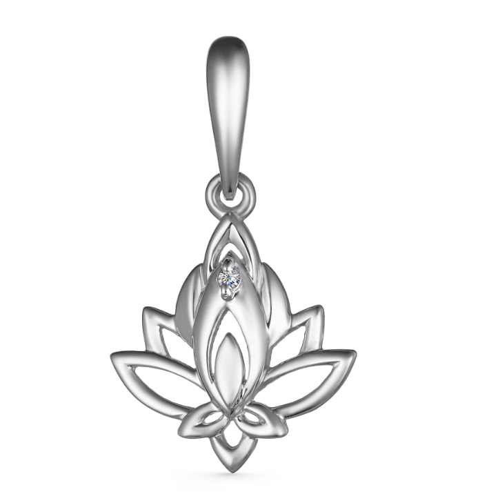 Подвеска из&nbsp;серебра с&nbsp;Бриллиантом