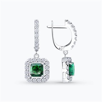 Серьги из&nbsp;серебра с&nbsp;фианитом