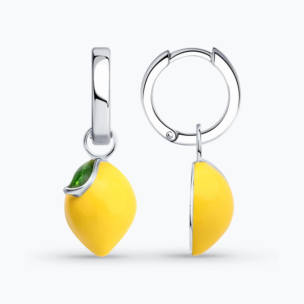 Серьги из&nbsp;серебра с&nbsp;эмалью