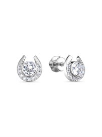 Серьги из&nbsp;серебра с&nbsp;фианитом