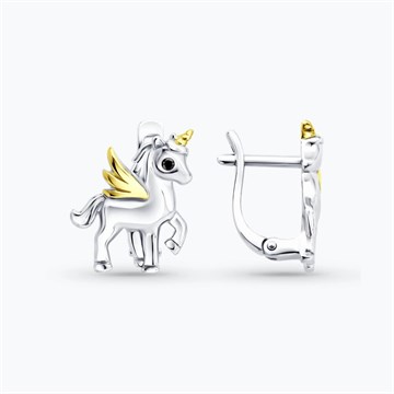 Серьги из&nbsp;серебра с&nbsp;фианитом