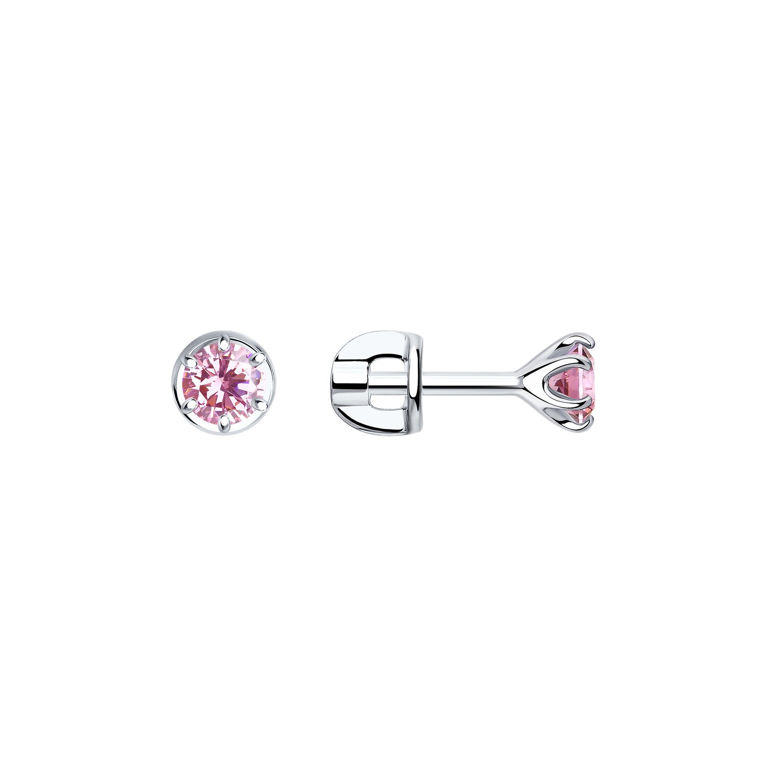Серьги из&nbsp;серебра с&nbsp;фианитом