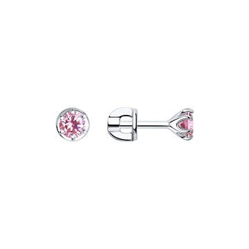 Серьги из&nbsp;серебра с&nbsp;фианитом